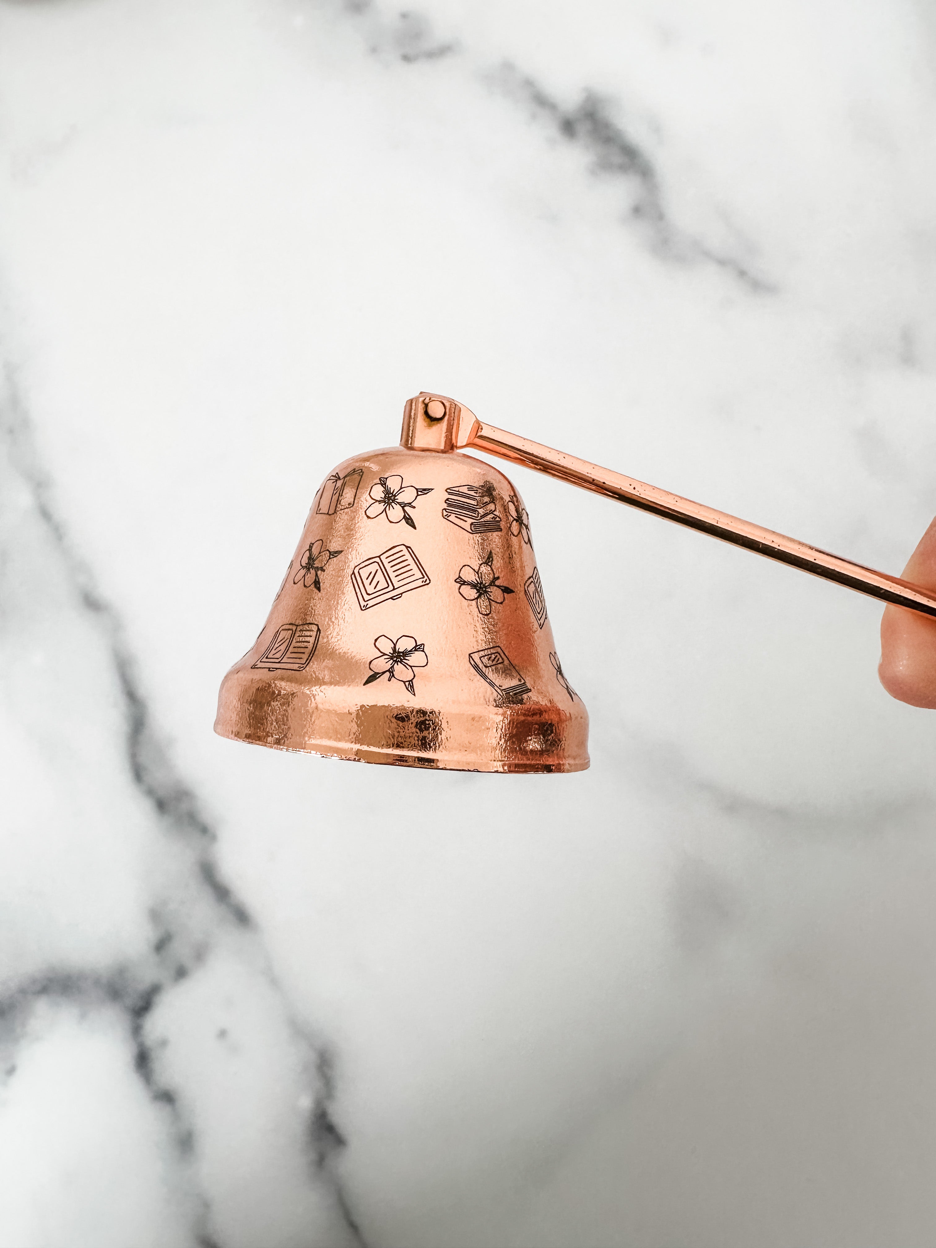 Rose Gold Bookish Candle Snuffer The Literary Book Club